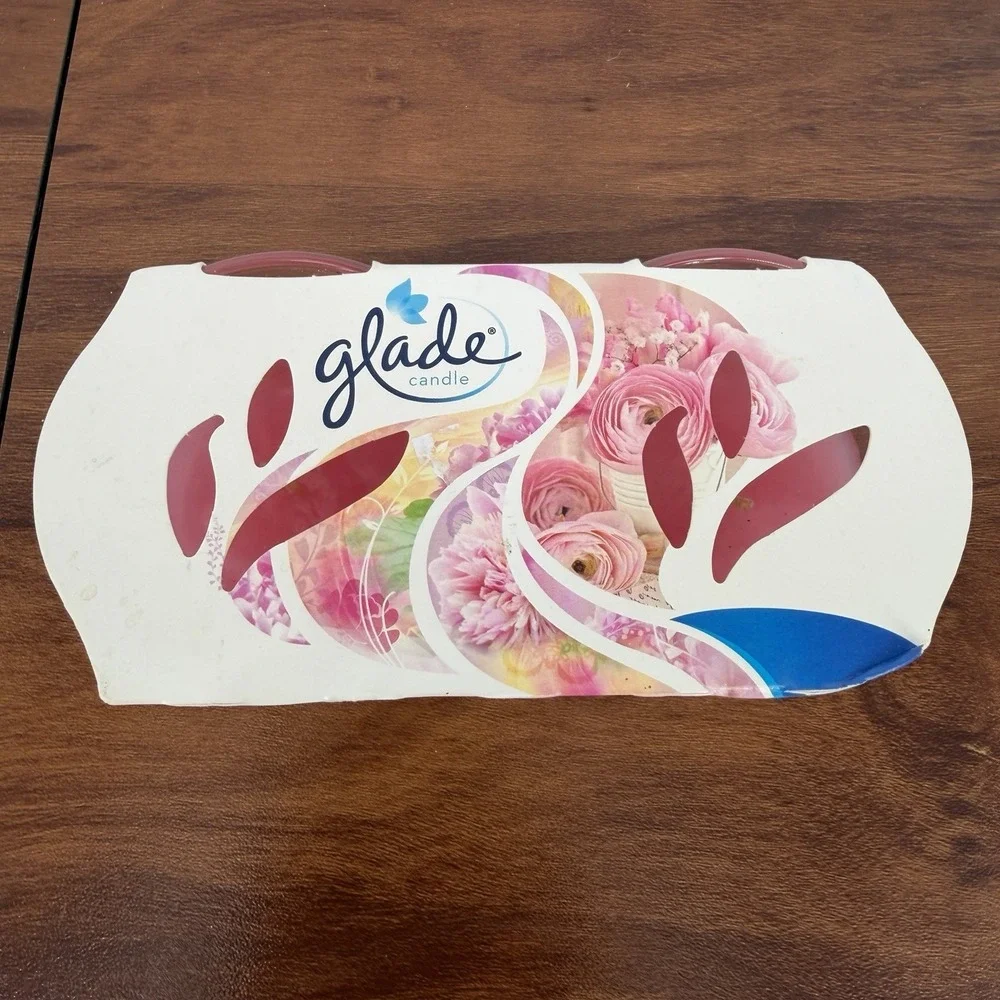 GLADE Air Freshener Scented Oil Candle Angel Whispers 3.8 oz TWIN PACKS‎